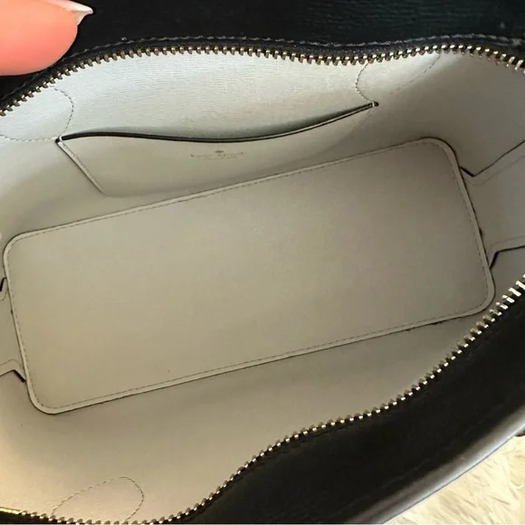 Kate Spade Darcy Small Black Leather Satchel Bag - Picture 11 of 15